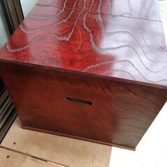 【引取限定】文机レトロ アンティーク折り畳み式 3引き出し付きの画像