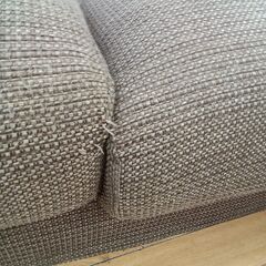 ★リユースのサカイつくば店★TK7740  3人掛けソファ ブラウン H60×D95～153×W214 クリーニング済みの画像