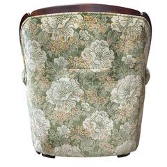 一人掛けソファ ベロア生地 金華山織 総柄 昭和レトロ ソファ 椅子 肘掛け★S3571Aの画像