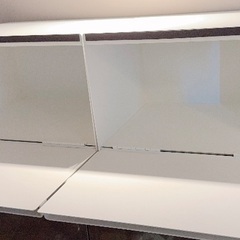 山崎実業towerブレッドケース中古ホワイト2個の画像