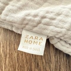 ★ZARA HOME★フード付きおくるみの画像
