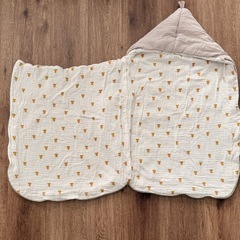 ★ZARA HOME★フード付きおくるみの画像