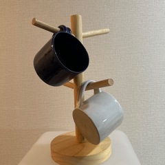 木製　マグカップホルダーの画像