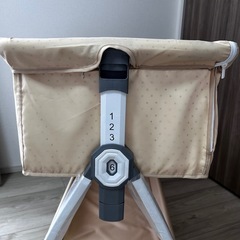 ベビーベッド 添い寝 乳児用ベッド カラー:ベージュ　高さ6段調節可能の画像