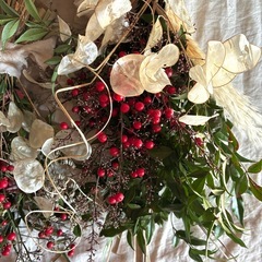 南天のスワッグ型しめ縄飾り　②の画像