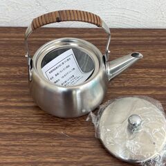 【お売りします】未使用 ステンレス製 ツル付急須 茶器の画像