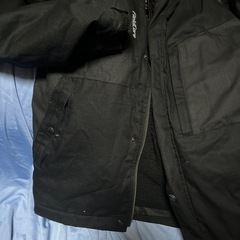 ①上着　ワークマン　M メンズ　取り外し可　フード付き　ファーの画像