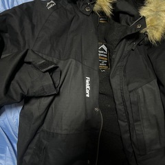 ①上着　ワークマン　M メンズ　取り外し可　フード付き　ファーの画像