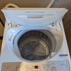 SHARP シャープ 全自動洗濯機 5.5㎏ 2019年製 ES-GE5Cの画像