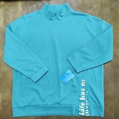 モックネックカットソー 深緑　Rough Rare 　サイズM～Lの画像