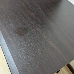 ナカバヤシ オフィスデスク キャスター付き 120x60cm ダーク木目 HEC-1260DM の画像