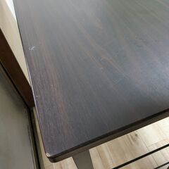 ナカバヤシ オフィスデスク キャスター付き 120x60cm ダーク木目 HEC-1260DM の画像