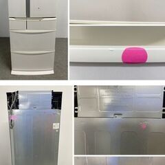 パナソニック Panasonic 6ドア冷凍冷蔵庫 451L 自動製氷 エコナビ Agバイオ抗菌脱臭 NR-FV45S6-W 2020年製 中古家電 店頭引取歓迎 R10264の画像