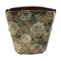 一人掛けソファ 金華山織 ベロア生地 総柄 昭和レトロ ソファ 椅子★S3572Aの画像