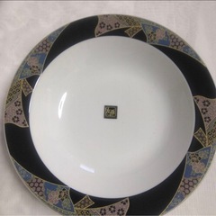 未使用　友禅 和風花柄 スープ皿　5点セットの画像