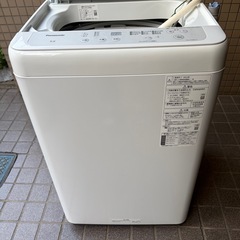  動作確認済み☆ Panasonic パナソニック 全自動電気洗濯機 NA-F50B15 2022年製 5kg ビッグウェーブ洗浄 縦型 の画像
