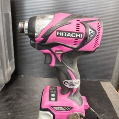 【中古】日立　インパクトドライバ14.4V　ｗH14DBHL　ケース、取扱説明書、充電器、バッテリ×1付き【ハンズクラフト熊本けやき通り店】【店頭取引限定】の画像
