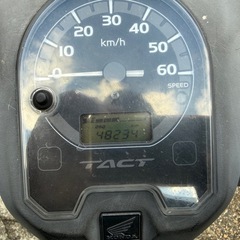 タクト ホンダ AF75 インジェクション　書類　鍵あり　エンジン始動動画あり　通勤　通学　の画像