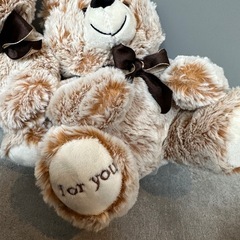 クリスマス　サンタ帽子　ぬいぐるみ　30点　テディベア　ミルクティーカラー　ふわふわの画像