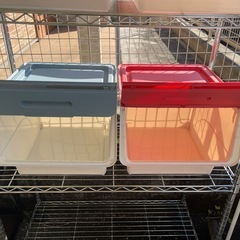 【リサイクルサービス八光】幅38.5㎝　サンカ SANKA 収納ボックス 前開き フロック30 深型 4段階ストッパーの画像