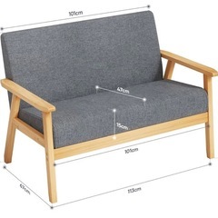 ソファ 2人がけソファの画像