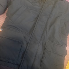 ユニクロ　　ネイビー フード付き 中綿コート 120 ダウンコートの画像