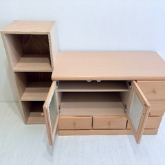 テレビボードとカラーボックスまとめての画像