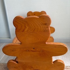 子供用クマ椅子、ベンチの画像