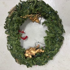 クリスマスリースの画像