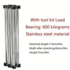 のび台 伸縮作業台 軽量 折りたたみ 組立不要 ペケ台 DIY ソーホース BBQ キャンプ 木工ツール 木工 ワークベンチの画像