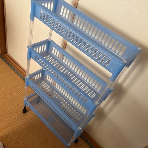 キャスター付きラック (むう) 館腰の収納家具《棚、シェルフ》の中古