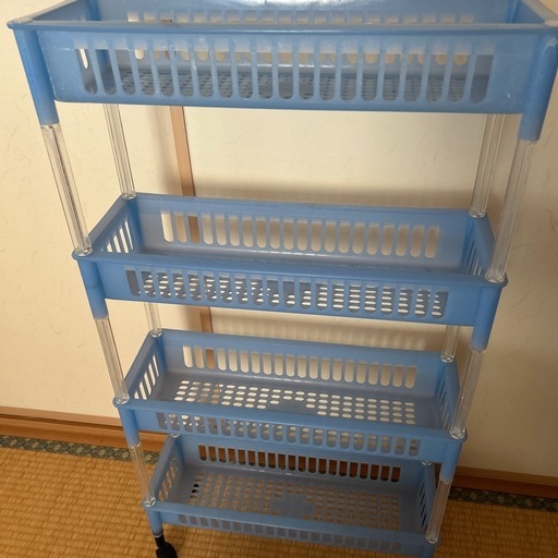 キャスター付きラック (むう) 館腰の収納家具《棚、シェルフ》の中古