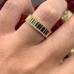 K18 ダイヤモンドリング　8.3g 0.28ct 約14.5号の画像