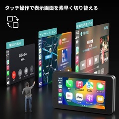 バイク用スマートモニター5インチ USB給電可の画像