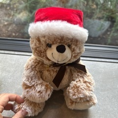 クリスマス　サンタ帽子　ぬいぐるみ　テディベア　ミルクティーカラー　ふわふわ　10点の画像
