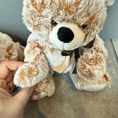 クリスマス　サンタ帽子　ぬいぐるみ　テディベア　ミルクティーカラー　ふわふわ　10点の画像