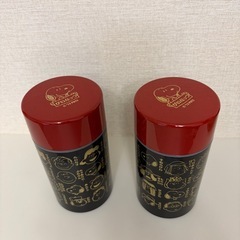スヌーピー茶筒2個セットの画像