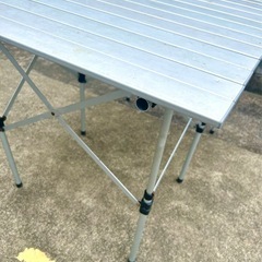 【決まりました】キャンプ・BBQ用　ロールトップテーブルの画像