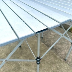 【決まりました】キャンプ・BBQ用　ロールトップテーブルの画像