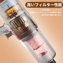 【抱き合わせ割引あり】【新品未開封】XINSHE LP005 軽量コードレスハンディ掃除機 HEPAフィルター付き、USB給電サイレント掃除機、の画像
