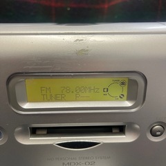 KENWOOD CD/MパーソナルステレオシステMDX-02MD KENWOODの画像