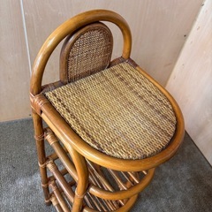 ラタン　レトロ　スリッパラックの画像