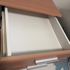 キャスター付き サイドチェスト 3段｜木目調の画像