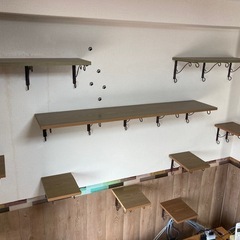 ⭐️お話中⭐️自作　木目調　キャットウォーク9枚セットの画像