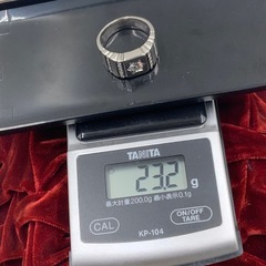 Pt900 印台系　デザインリング　23.2g 約17.5号の画像