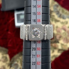 Pt900 印台系　デザインリング　23.2g 約17.5号の画像