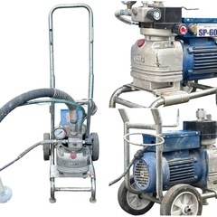 ◯動作品 セイワ エアレス 塗装機 電動 精和産業 SEIWA NEW SUPER SP-60 new ガン ホース 塗料 塗装屋 塗師 工具 中古品■ジモティ姫路の画像