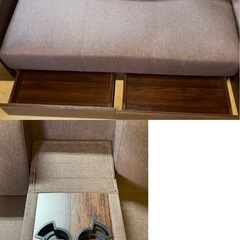 商談中　& ソファベッド　収納/テーブル/オットマン付きの画像