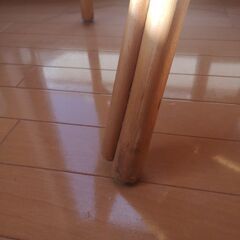 ニトリ　ラタンチェア２脚　藤の椅子の画像