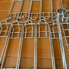 スチールラック　サポート柵付きの画像